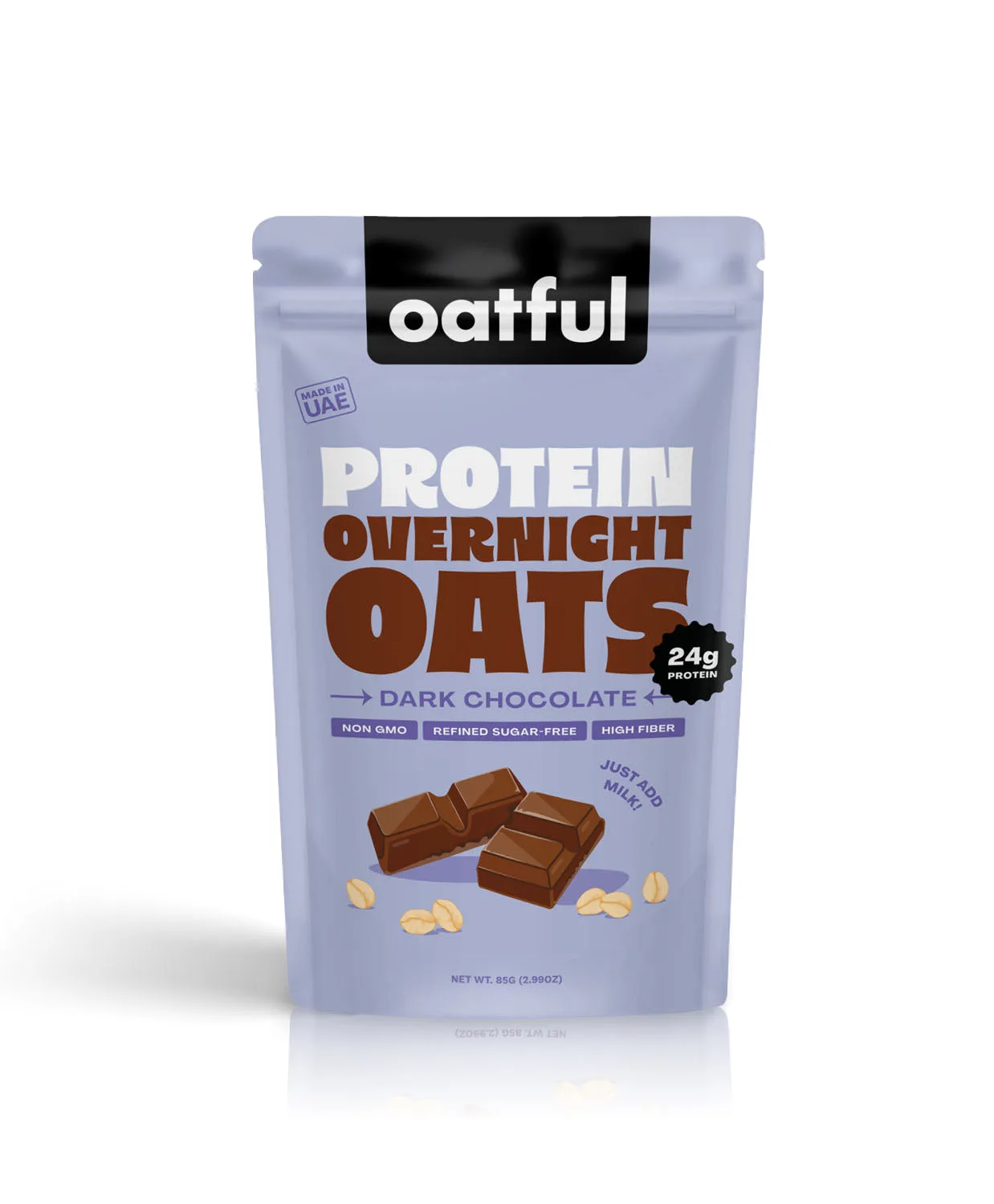 Protein Overnight Oats, Dark Chocolate, Dark Chocolate