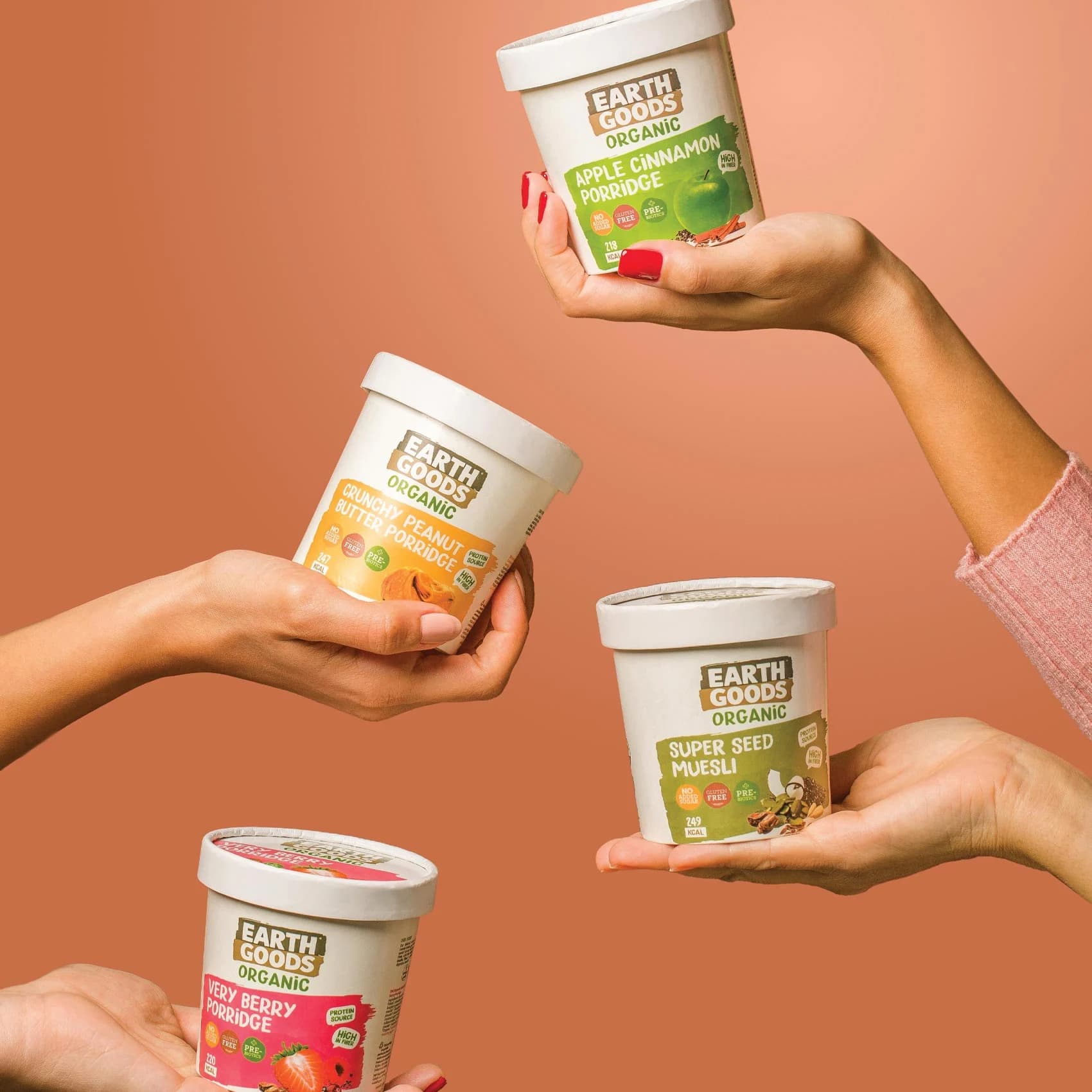 Porridge Cup, Crunchy Peanut Butter, Crunchy Peanut Butter