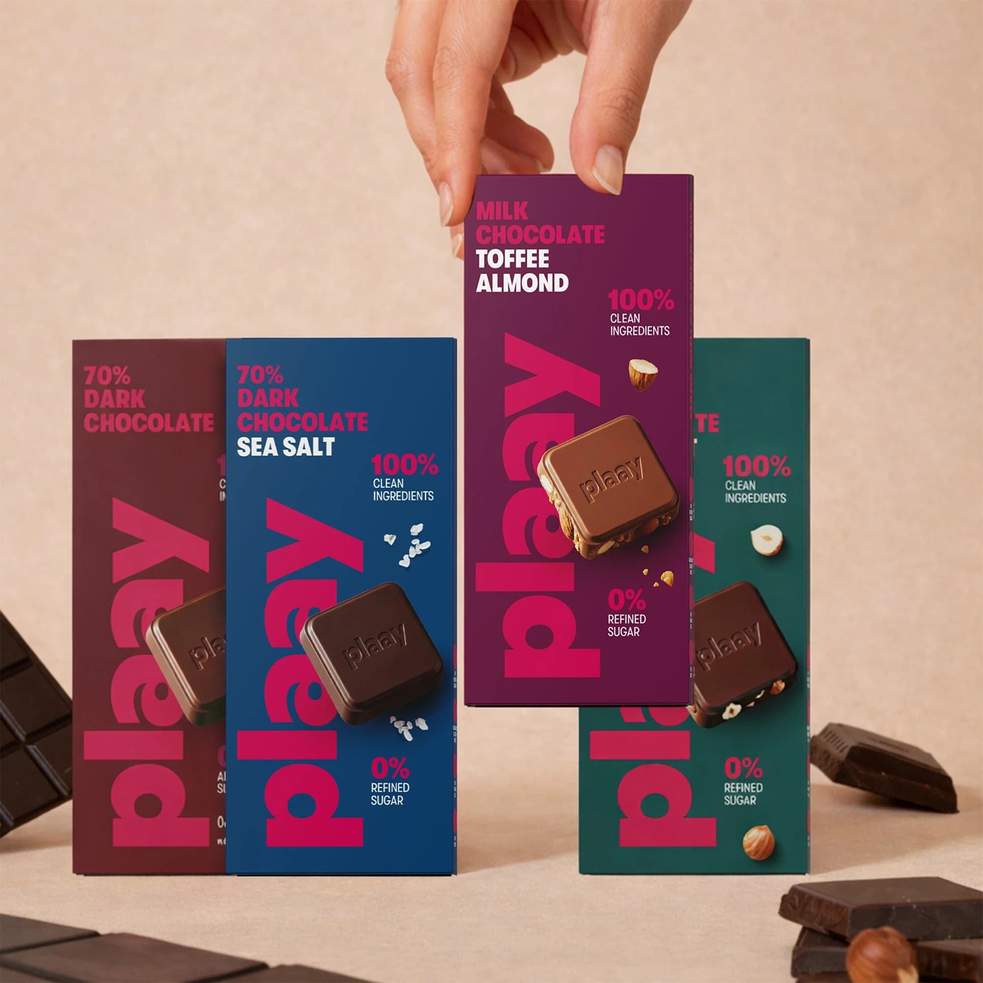 Milk Chocolate, Almonds & Toffee, Almonds & Toffee