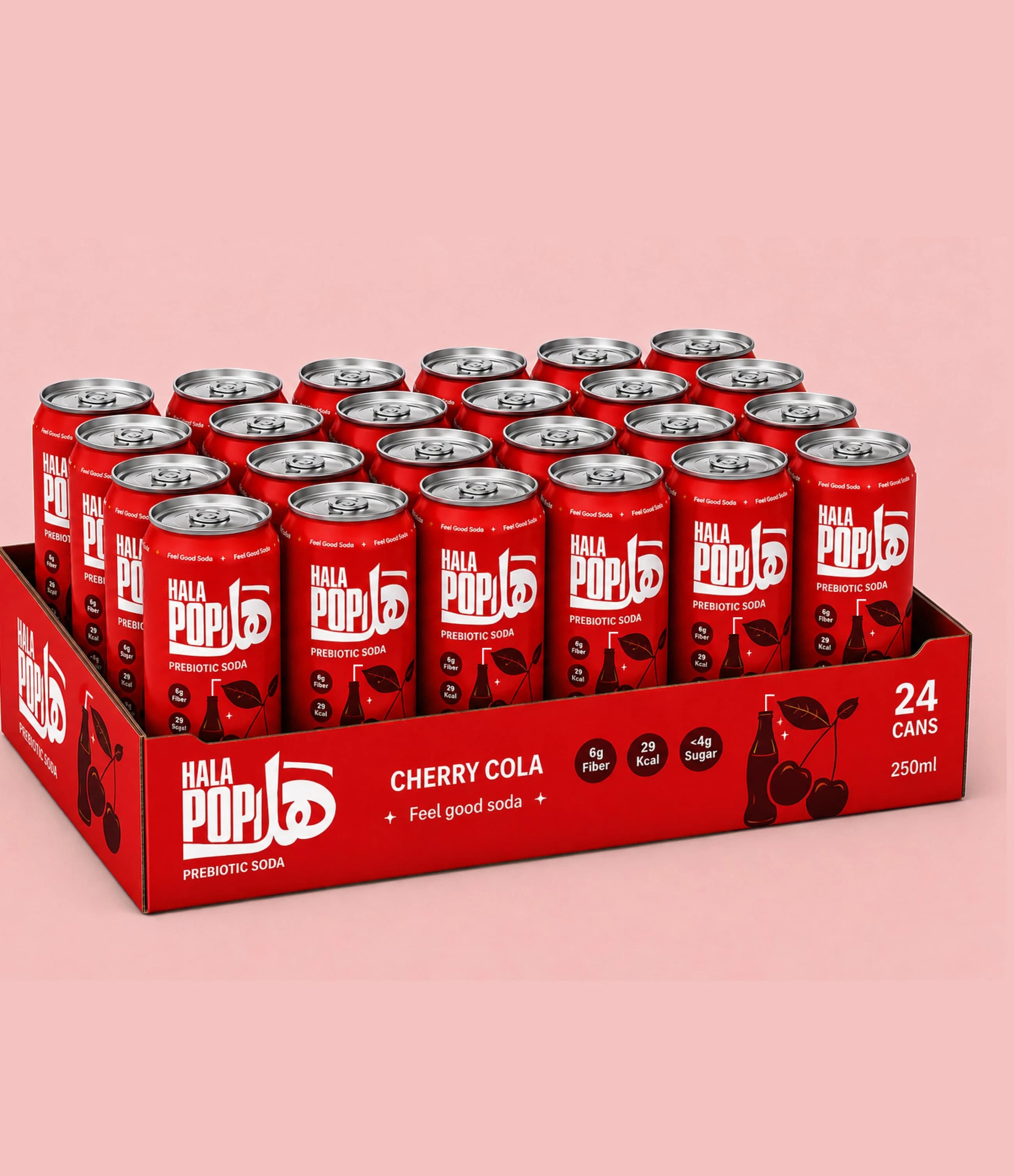 Prebiotic Soda, Cherry Cola, Cherry Cola