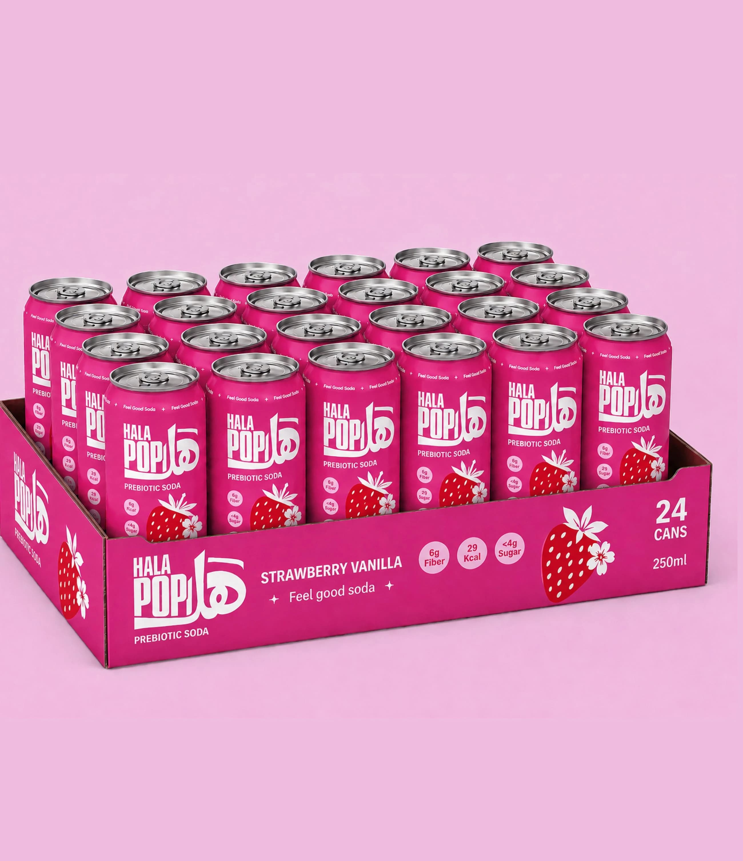 Prebiotic Soda, Strawberry Vanilla, Strawberry Vanilla