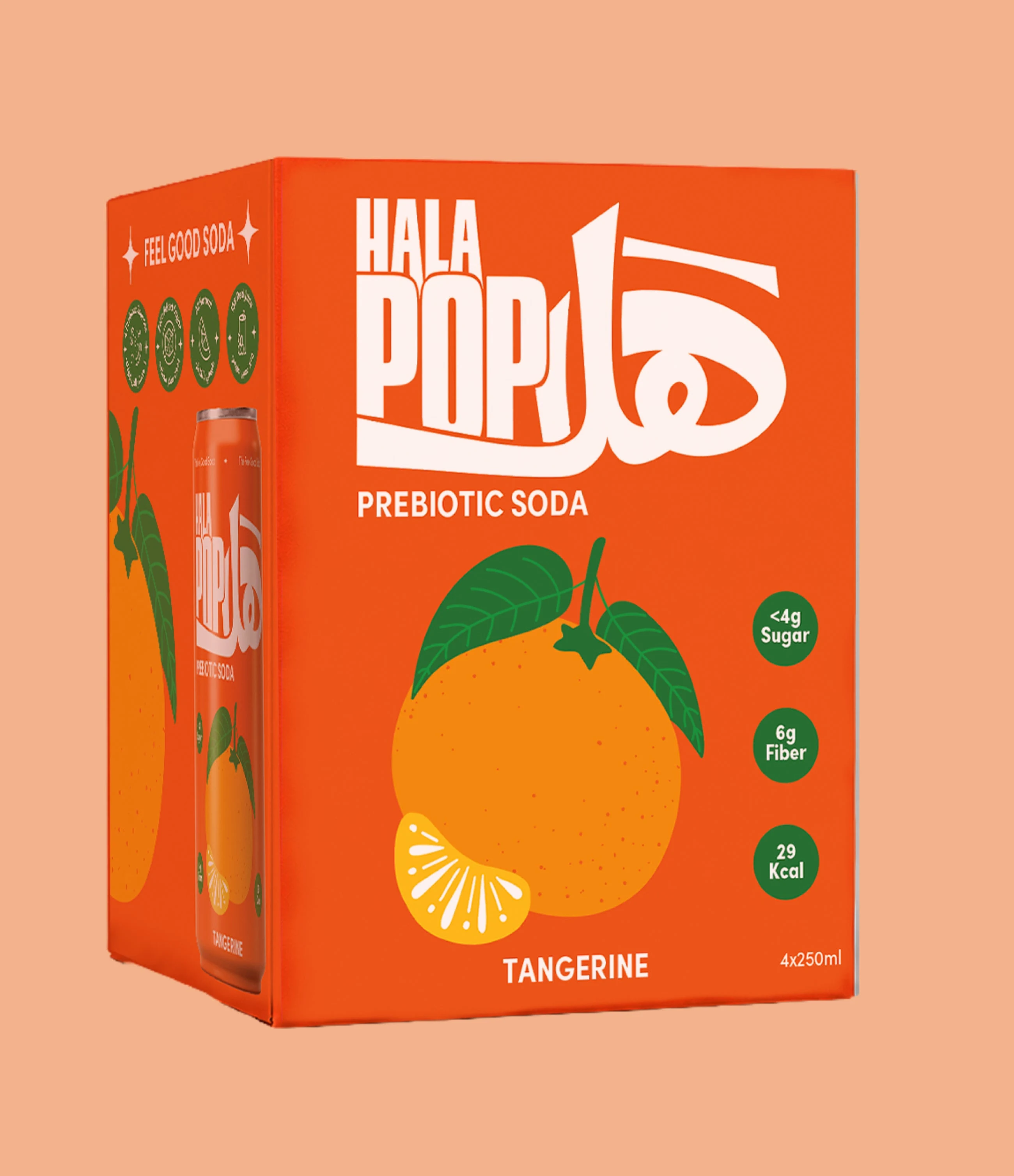 Prebiotic Soda, Tangerine, Tangerine