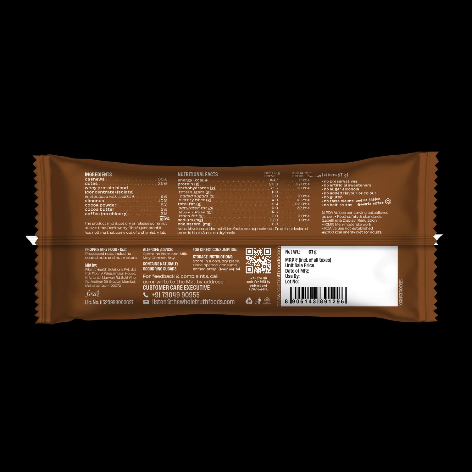 20g Protein Bar, Coffee Cocoa, Coffee Cocoa