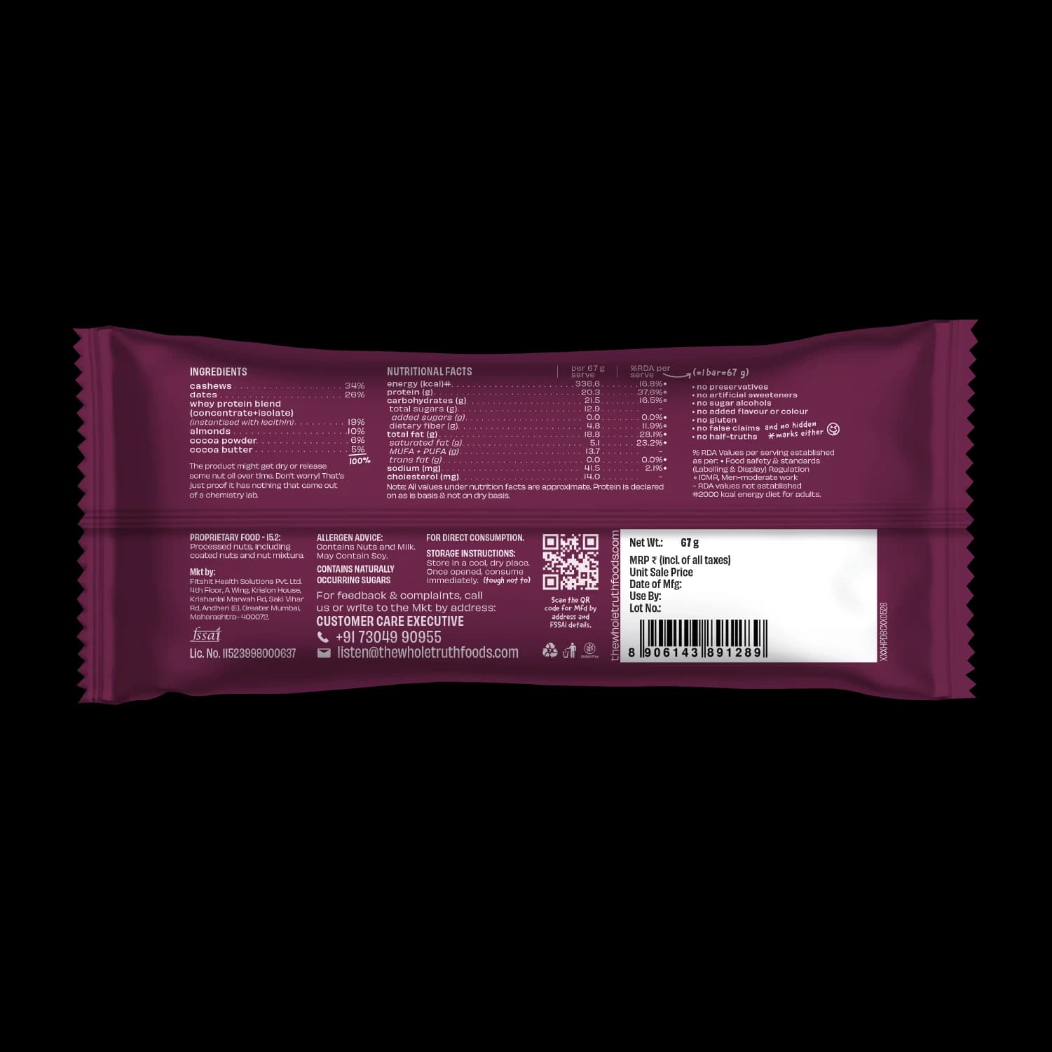 20g Protein Bar, Double Cocoa, Double Cocoa
