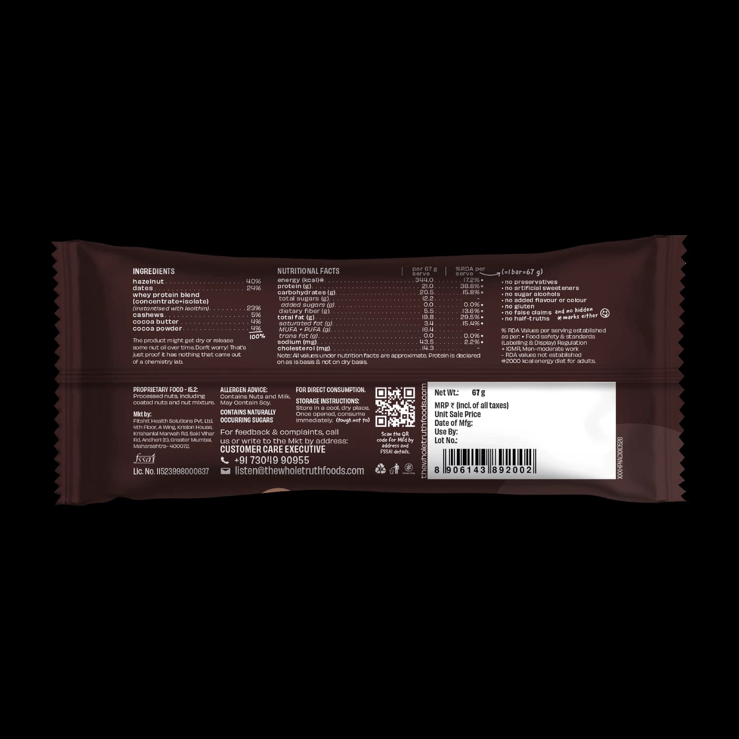 20g Protein Bar, Hazelnut Cocoa, Hazelnut Cocoa