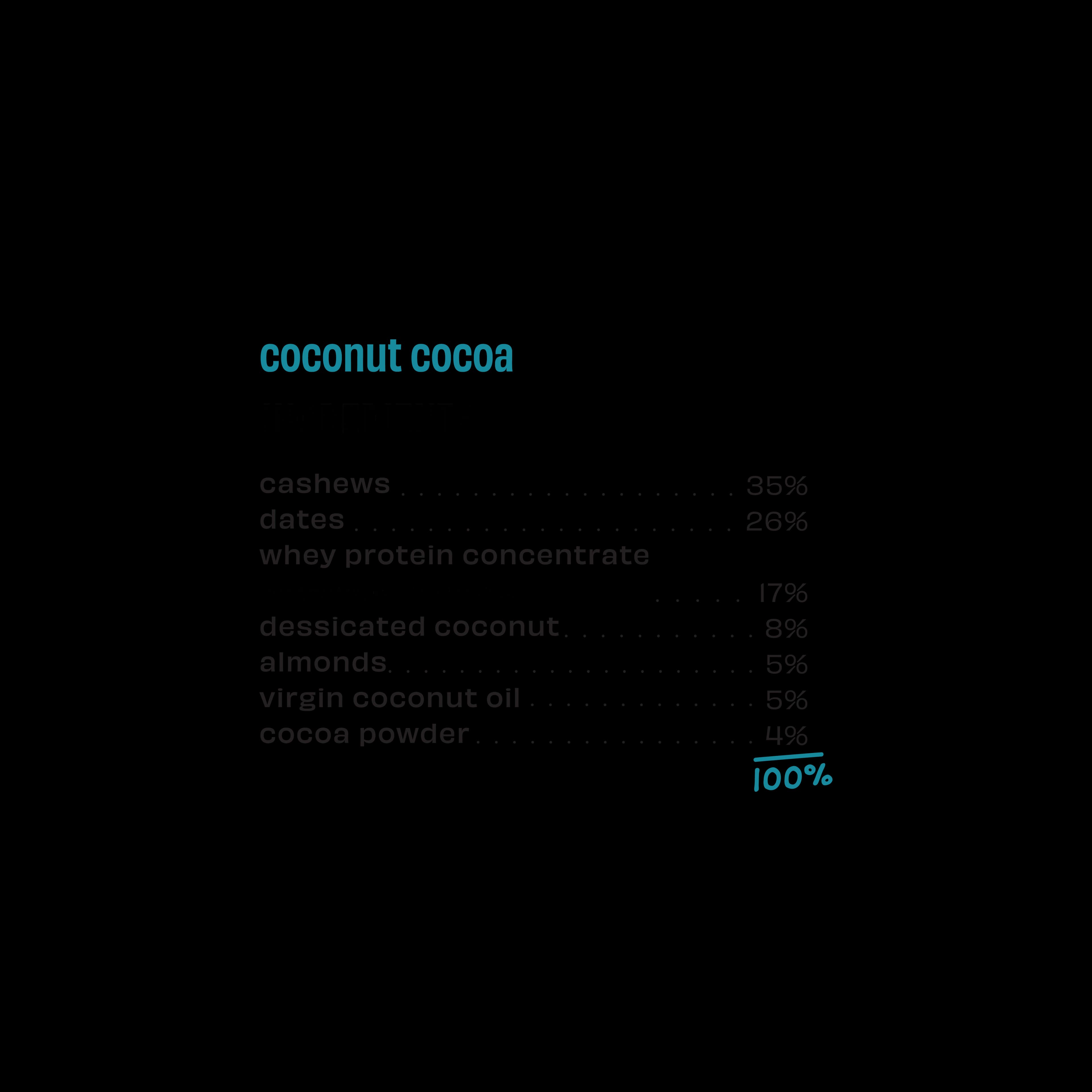 Protein Bar, Coconut Cocoa, Coconut Cocoa