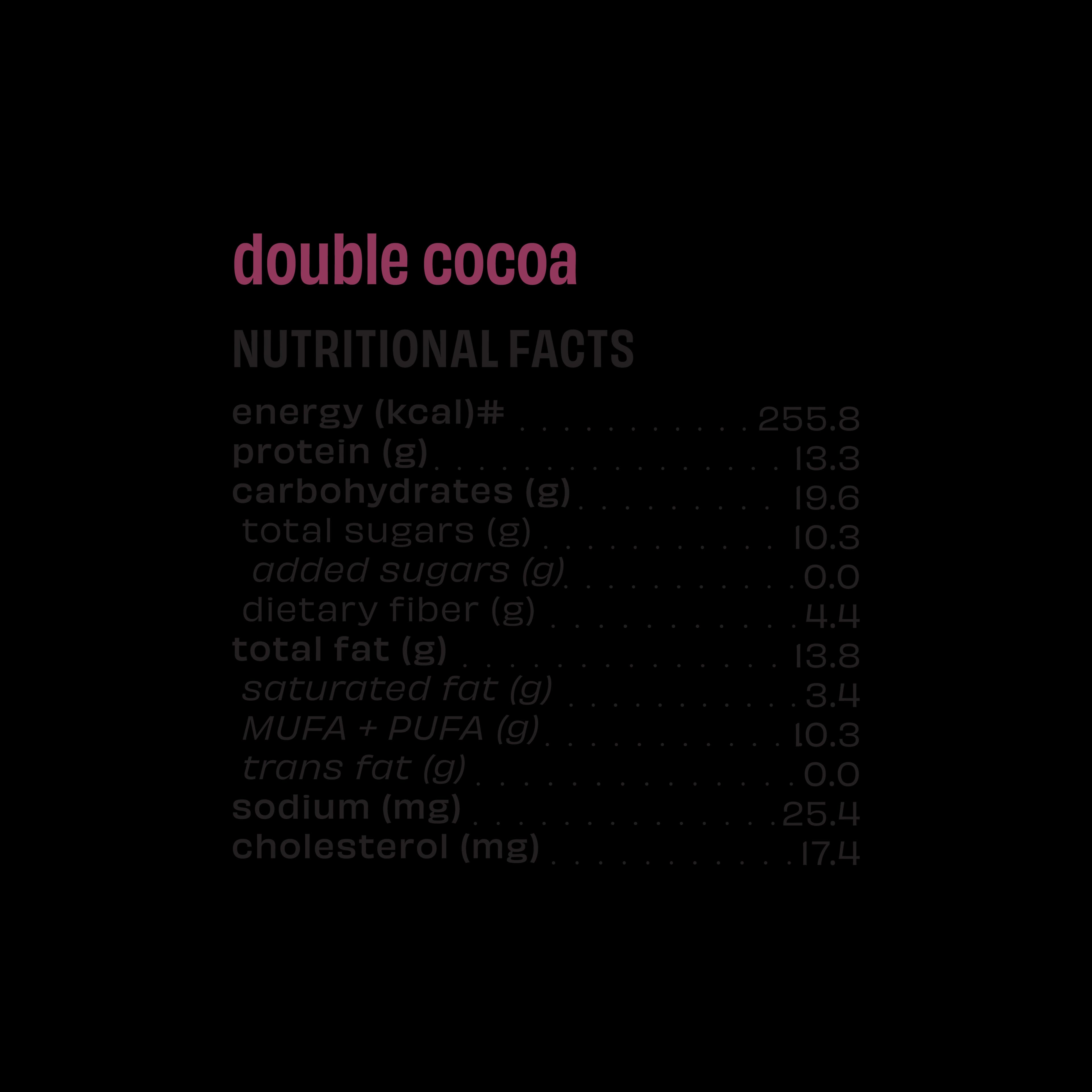 Protein Bar, Double Cocoa, Double Cocoa