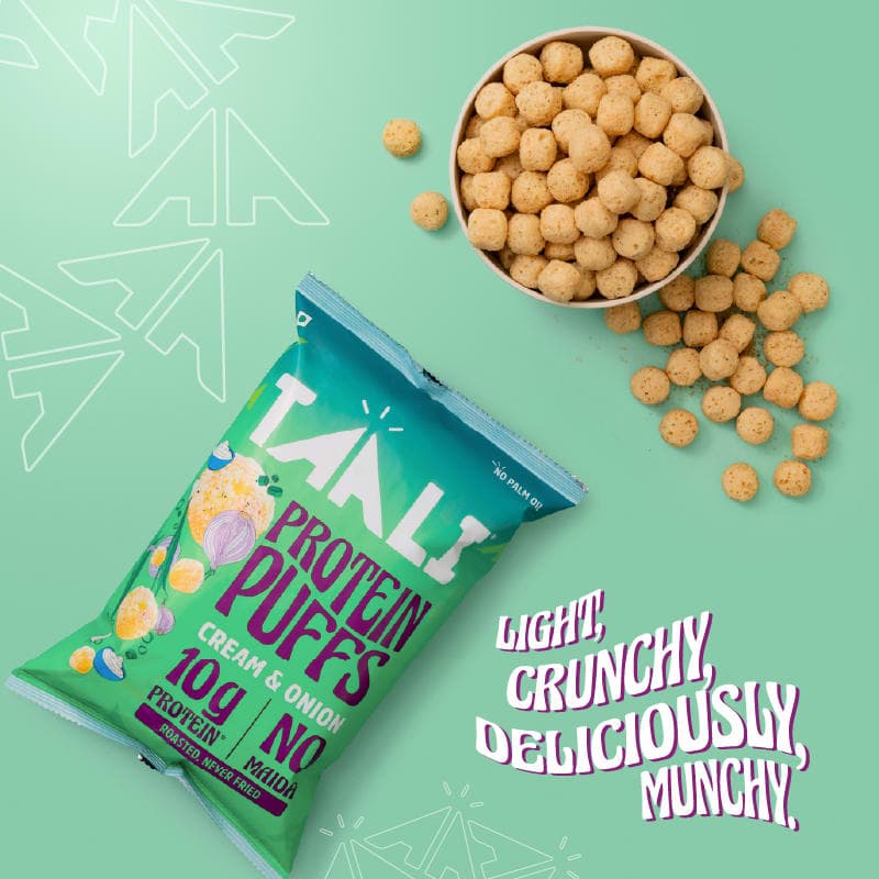 Protein Puffs, Cream & Onion, Cream & Onion