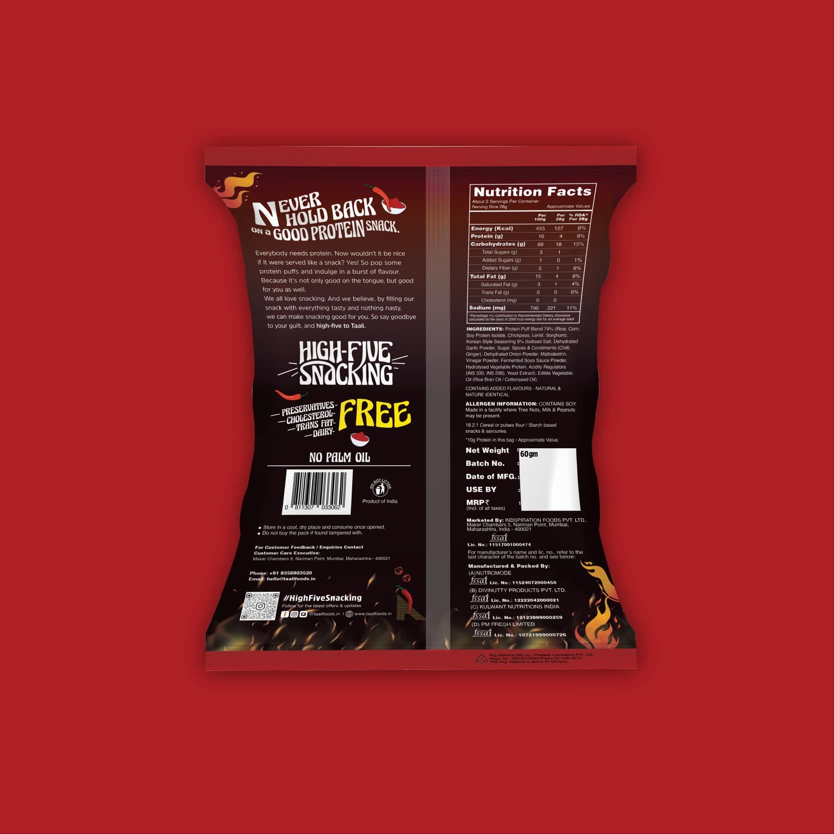Protein Puffs, Korean Style, Korean Style